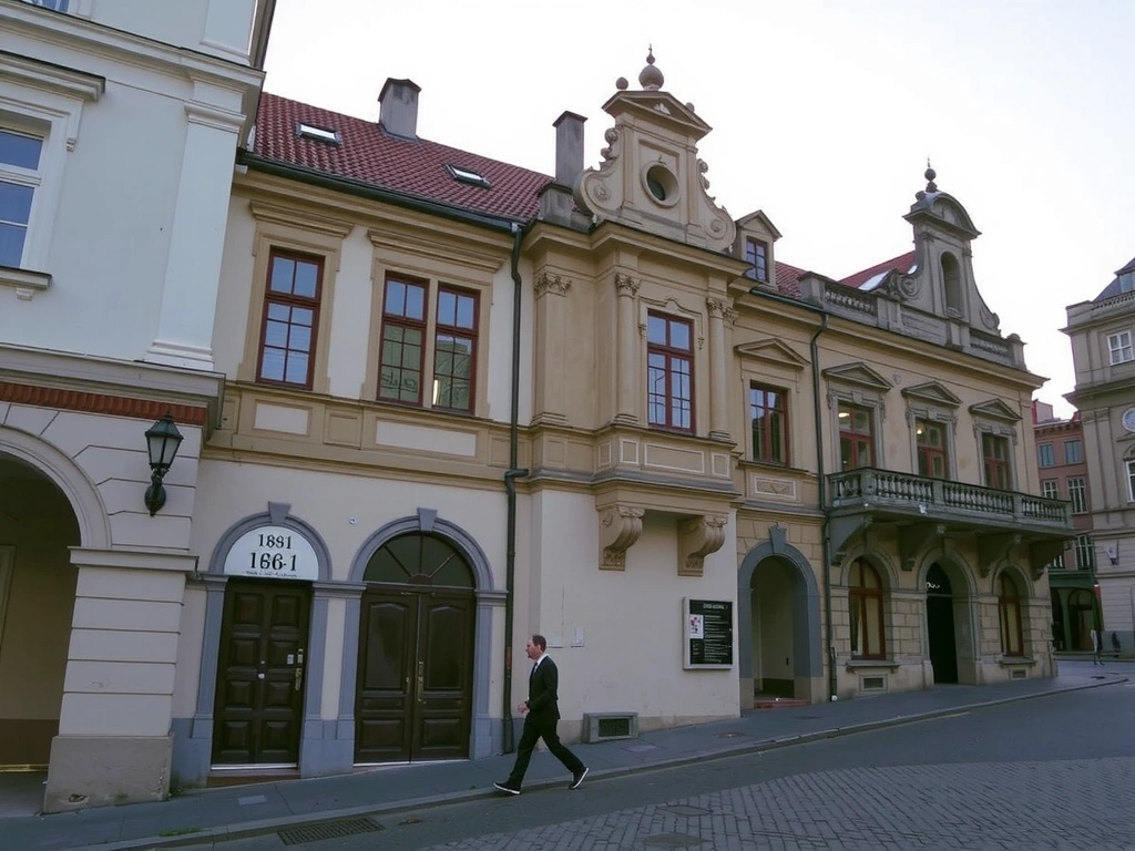 Pohled na budovu Hradčanské náměstí 186/1