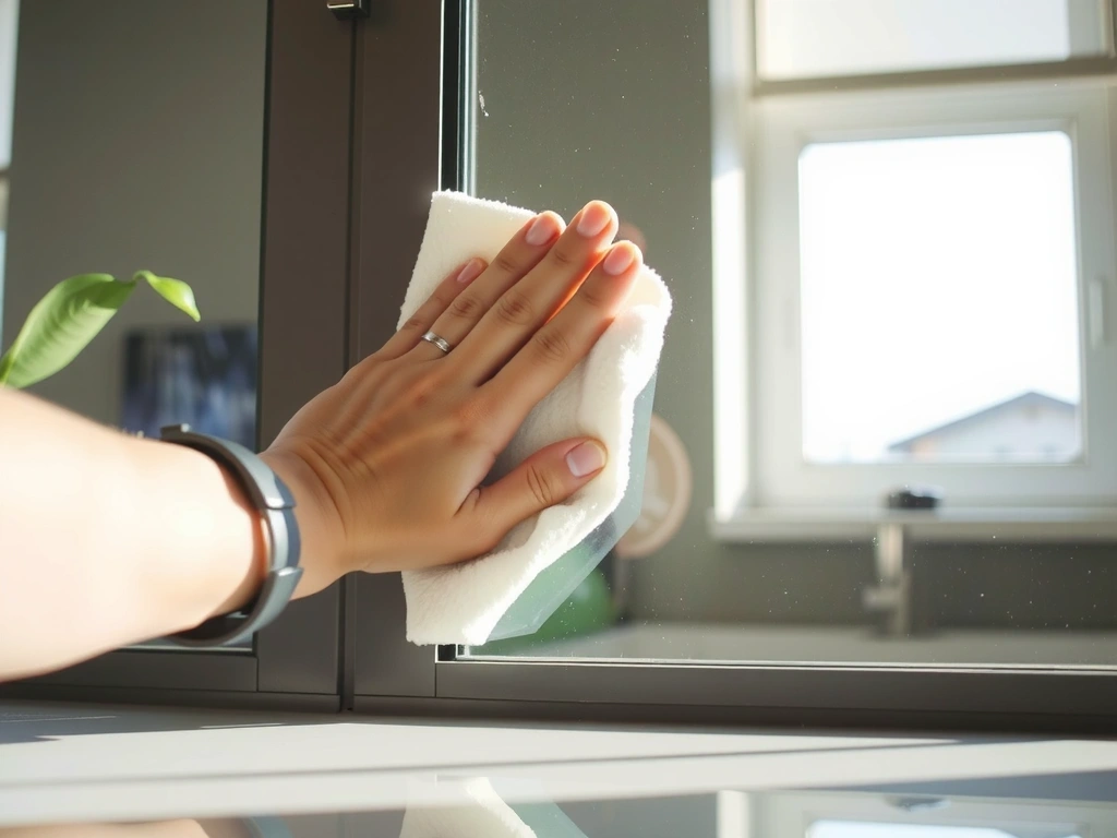 Detailní leštění skla